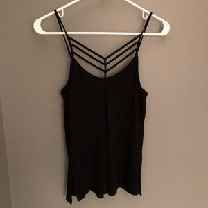 Black spaghetti strap top